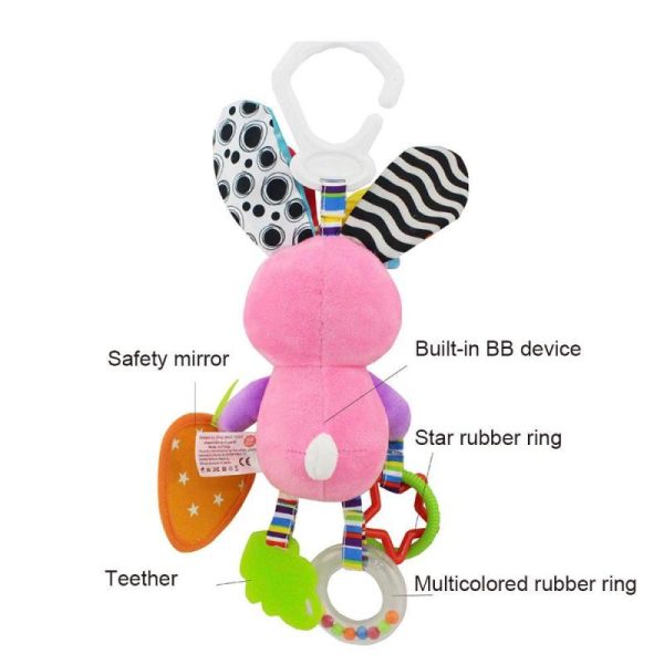 Newborn Toys |   Cute Baby Bed Stroller Hanging Toys Teether Baby Rattle Mobiles Plush Animal Toys Baby Toys Gifts Newborn Toys Newborn Toys