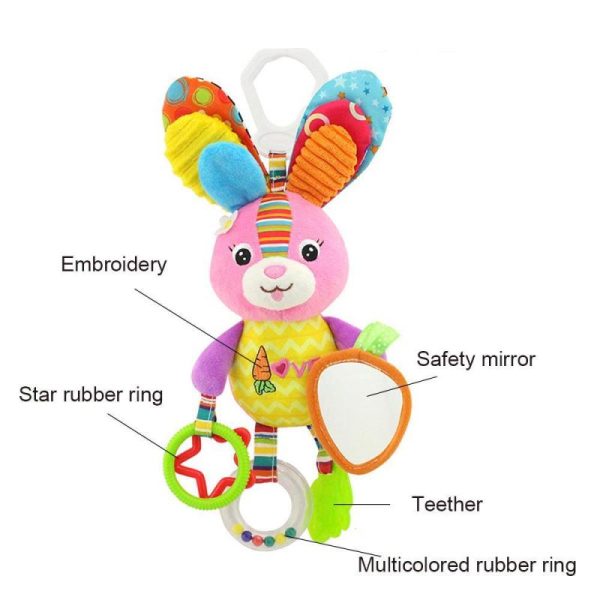 Newborn Toys |   Cute Baby Bed Stroller Hanging Toys Teether Baby Rattle Mobiles Plush Animal Toys Baby Toys Gifts Newborn Toys Newborn Toys