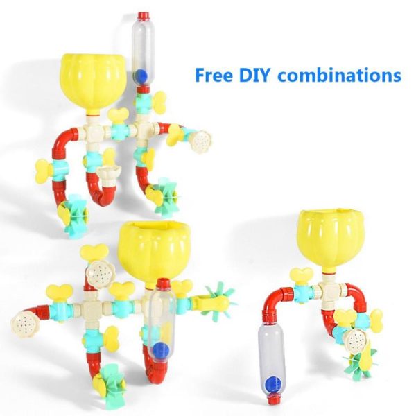 Newborn Toys |   Kids Toys Assembly Water Waterwheel Pipe Kids Spraying Play Shower Bath Bathtub Toy Newborn Toys Newborn Toys