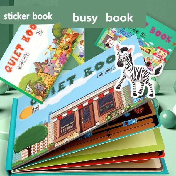 Newborn Toys |   My First Busy Book Montessori Toys Baby Educational Quiet Book Velcro Activity Busy Board Learning Toys For Kids Christmas Gifts Newborn Toys Newborn Toys