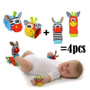 Newborn Toys |   New Sozzy Baby Rattle Toy Rattle Set Baby Sensory Toys Foot-Finder Socks Wrist Rattle Bracelet Gift Newborn Toys Newborn Toys