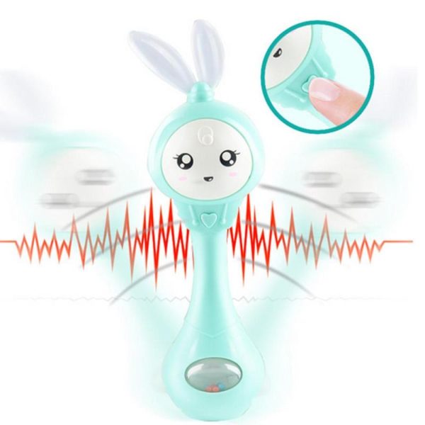 Newborn Toys |   With Baby Light Hand Rabbit Bell Toy Music Shaking Gift Newborn Toys Newborn Toys