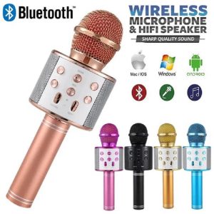 Novelty & Gag Toys |   2023 New Wireless Bluetooth Karaoke Microphone Music Player Ktv Speaker Children’s Music Stage Toys Music Singing Children’s Gift Recorder Novelty & Gag Toys Novelty & Gag Toys