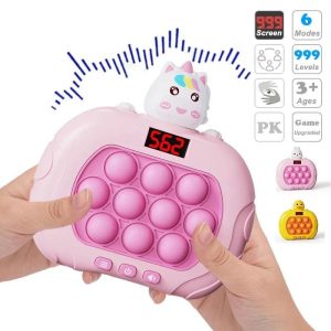 Novelty & Gag Toys |   999 Level Electronic Pop Quick Push Bubbles Game Machine Kids Cartoon Fun Squeezing Toys Anti Stress Sensory Bubble Toy Gifts Novelty & Gag Toys Novelty & Gag Toys