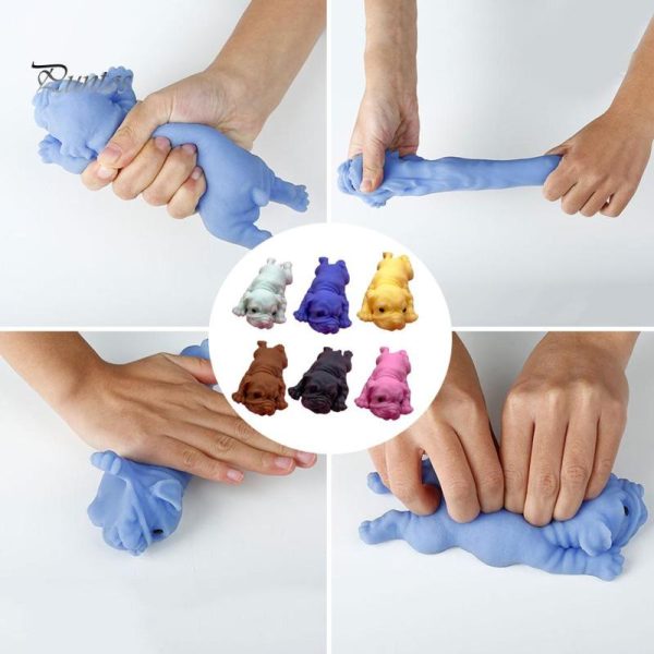 Novelty & Gag Toys |   Puntos Kids Adult Toy Realistic Silicone Bulldog Soft Animal Stress Relieve Squeezing Novelty & Gag Toys Novelty & Gag Toys