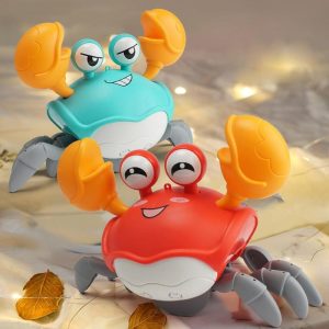 Novelty & Gag Toys |   Simulation Voice Control Crab Toy Cartoon Projection Music Simulated Crawling Automatically Avoid Obstacles Birthday Gift Novelty & Gag Toys Novelty & Gag Toys