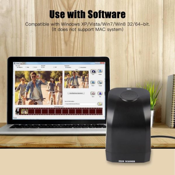 Office Equipment |   135 Film Slide Scanner Converter Portable Negative Film Scanner 8 Megapixel cm os Convert 35Mm135Mm Electronics Office Equipment