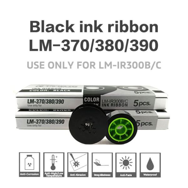 Office Equipment |   5Pcs Black Ribbon Twin Spool Replacement Compatible With Typewriter Models Lm-370Ae 380Aeez 390A Electronics Office Equipment