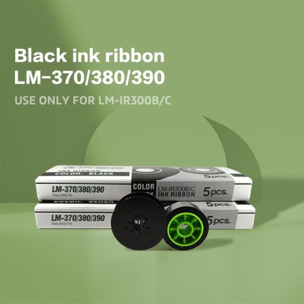 Office Equipment |   5Pcs Black Ribbon Twin Spool Replacement Compatible With Typewriter Models Lm-370Ae 380Aeez 390A Electronics Office Equipment