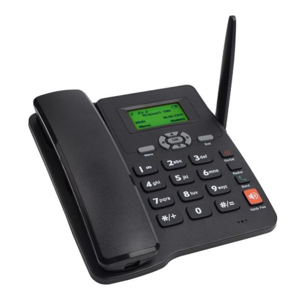 Office Equipment |   Cordless Phone Desktop Telephone Support Gsm 85090018001900Mhz Dual Sim Card 2G Fixed Wireless Electronics Office Equipment