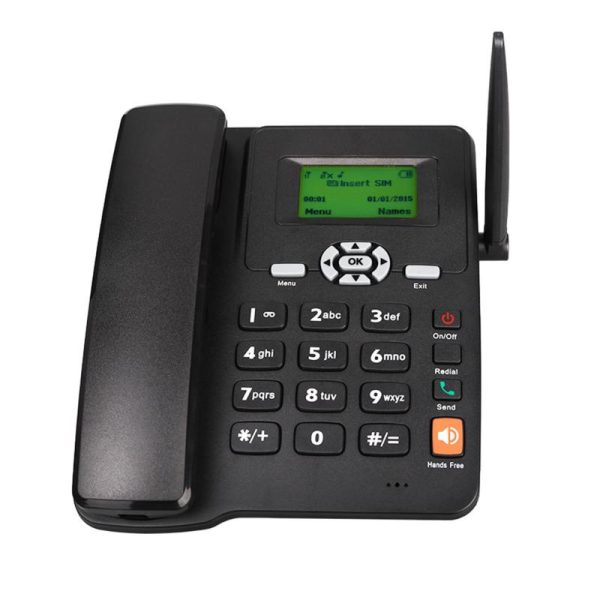 Office Equipment |   Cordless Phone Desktop Telephone Support Gsm 85090018001900Mhz Dual Sim Card 2G Fixed Wireless Electronics Office Equipment