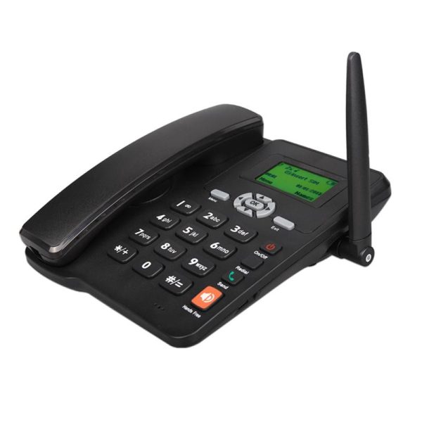 Office Equipment |   Cordless Phone Desktop Telephone Support Gsm 85090018001900Mhz Dual Sim Card 2G Fixed Wireless Electronics Office Equipment