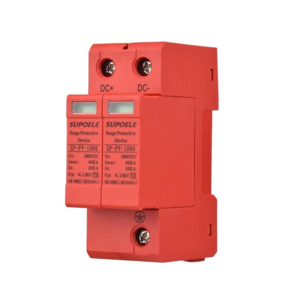 Office Equipment |   Dc 1000V Surge Protective Device 3P 40Ka Surge Arrester Photovoltaic Pv Thunder Proof Protector Electronics Office Equipment