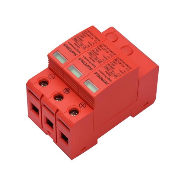 Office Equipment |   Dc 1000V Surge Protective Device 3P 40Ka Surge Arrester Photovoltaic Pv Thunder Proof Protector Electronics Office Equipment