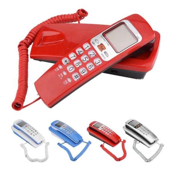 Office Equipment |   /Dtmf Caller Id Telephone Corded Phone Desk Put Landline Fashion Extension Telephone For Home Electronics Office Equipment