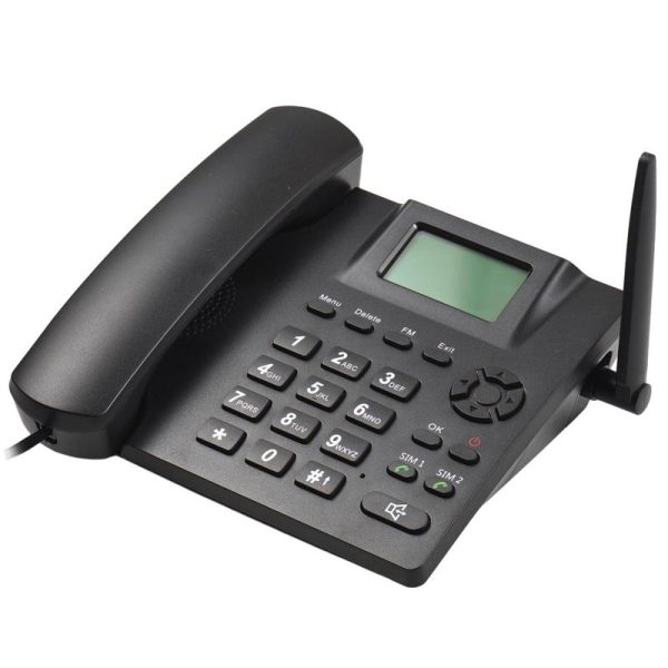 Office Equipment |   Fixed Wireless Landline Phone Desktop Telephone Support Gsm 85090018001900Mhz Dual Sim Card 2G Electronics Office Equipment