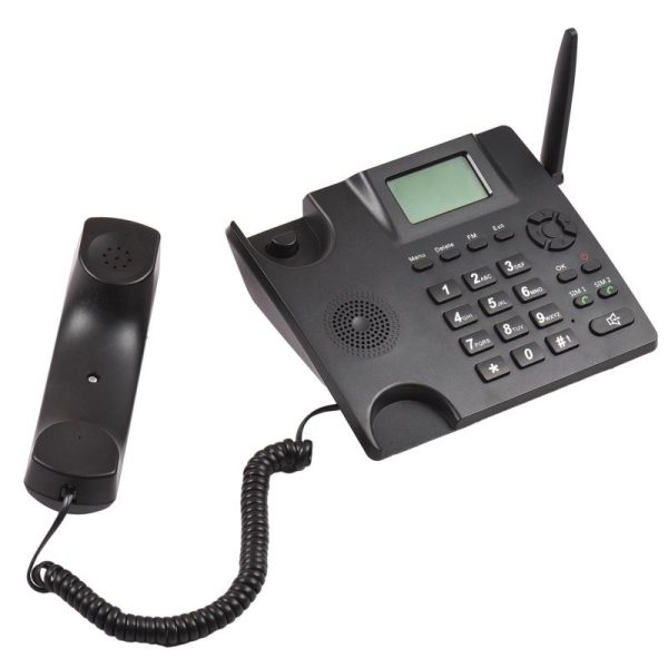 Office Equipment |   Fixed Wireless Landline Phone Desktop Telephone Support Gsm 85090018001900Mhz Dual Sim Card 2G Electronics Office Equipment