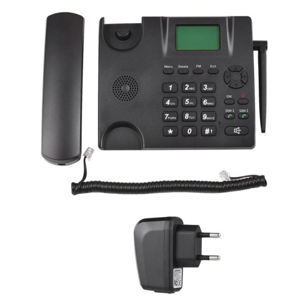 Office Equipment |   Fixed Wireless Landline Phone Desktop Telephone Support Gsm 85090018001900Mhz Dual Sim Card 2G Electronics Office Equipment