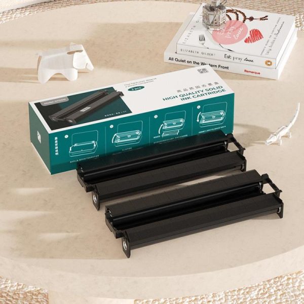 Office Equipment |   Hprt 2 Rolls Thermal Transfer Ribbon For Gt1 Portable A4 Thermal Transfer Printer For Home Office Electronics Office Equipment