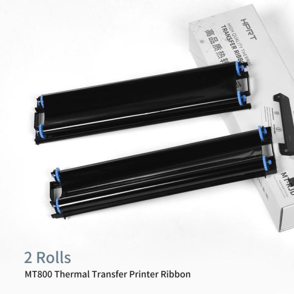 Office Equipment |   Hprt 2 Rolls Thermal Transfer Ribbon With Rfid Funtion For Mt800 Portable A4 Thermal Transfer Electronics Office Equipment