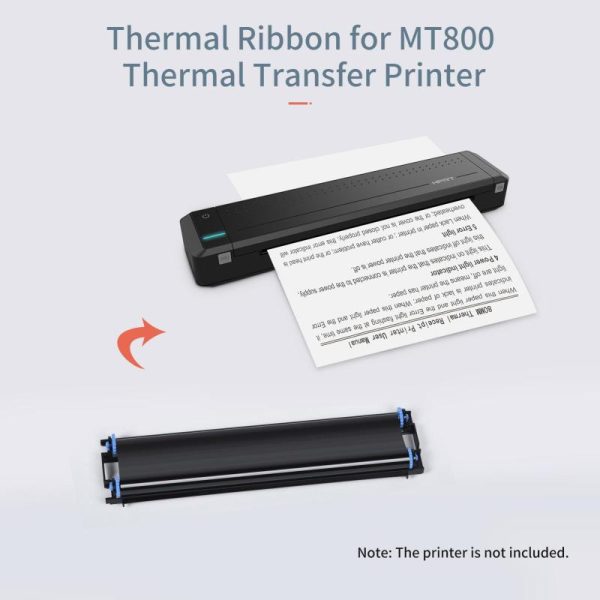 Office Equipment |   Hprt 2 Rolls Thermal Transfer Ribbon With Rfid Funtion For Mt800 Portable A4 Thermal Transfer Electronics Office Equipment