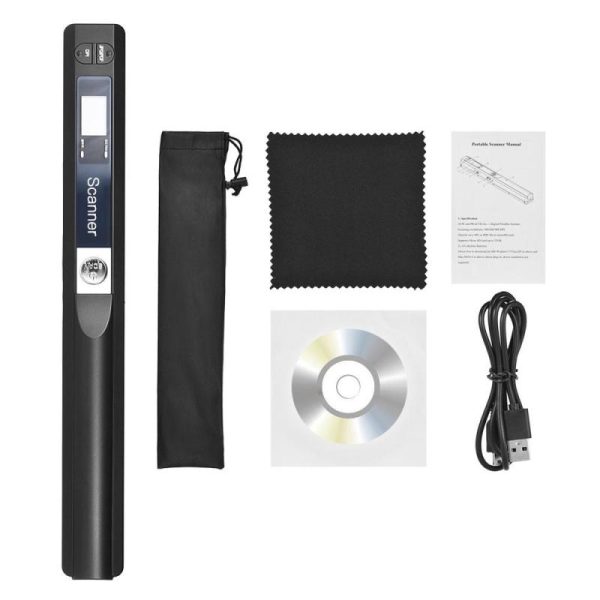 Office Equipment |   Portable Handheld Wand Wireless Scanner A4 Size 900Dpi Jpgpdf Formate Lcd Display With Protecting Electronics Office Equipment