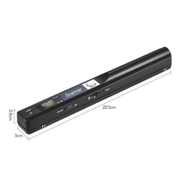 Office Equipment |   Portable Handheld Wand Wireless Scanner A4 Size 900Dpi Jpgpdf Formate Lcd Display With Protecting Electronics Office Equipment