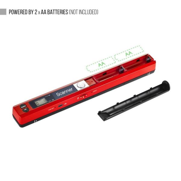 Office Equipment |   Portable Handheld Wand Wireless Scanner A4 Size 900Dpi Jpgpdf Formate Lcd Display With Protecting Electronics Office Equipment