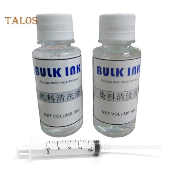 Office Equipment |   Talos 100Ml Cleaning Fluid Dye Cleaner For Epson For Canon For Brother Inkjet Printer Electronics Office Equipment