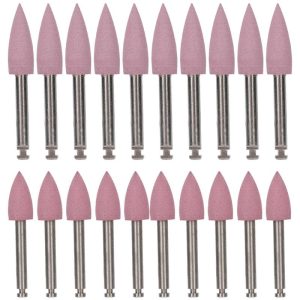 Oral Care |   10Pcs Dental Polishing Burs Low Speed Dental Grinding Polisher Burs Drill Bits Set Pink Health Oral Care