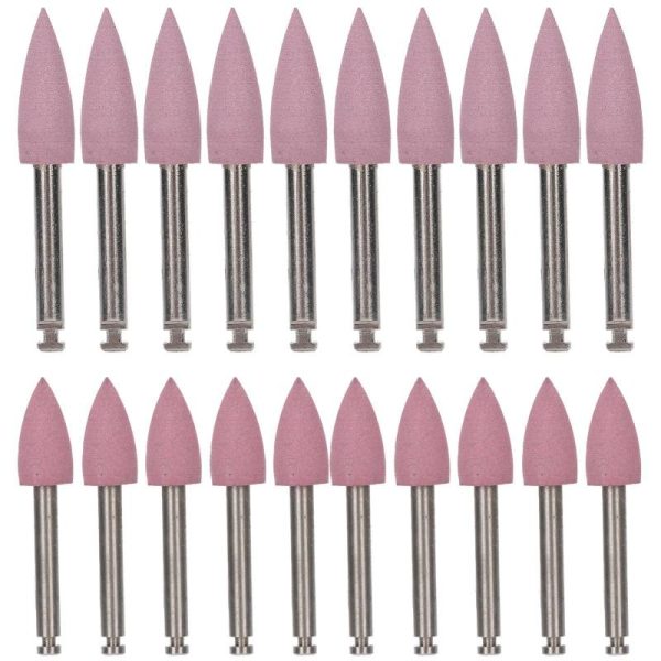 Oral Care |   10Pcs Dental Polishing Burs Low Speed Dental Grinding Polisher Burs Drill Bits Set Pink Health Oral Care