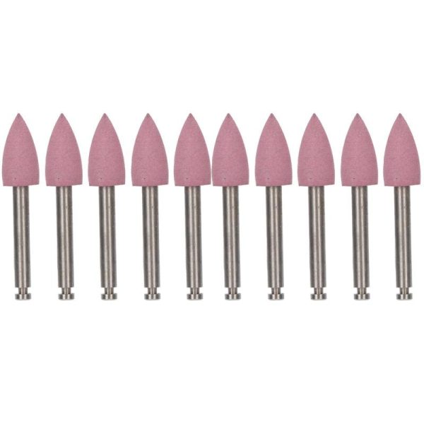 Oral Care |   10Pcs Dental Polishing Burs Low Speed Dental Grinding Polisher Burs Drill Bits Set Pink Health Oral Care