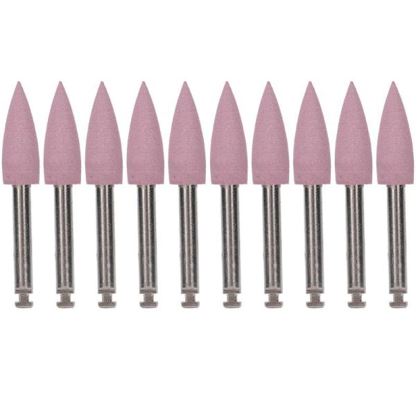 Oral Care |   10Pcs Dental Polishing Burs Low Speed Dental Grinding Polisher Burs Drill Bits Set Pink Health Oral Care