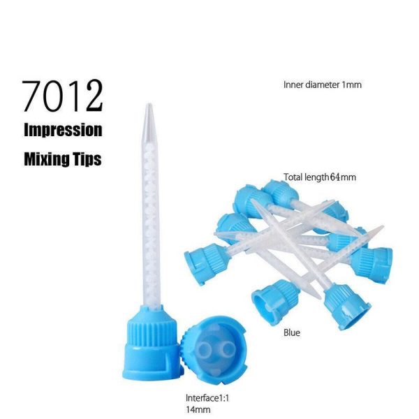 Oral Care |   50Pcs Disposable Dental Impression Mixing Tips Mixing Tube Silicone Rubber Film Dental Product Health Oral Care