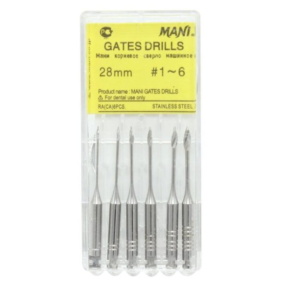 Oral Care |   6Pcs/Pack 1-6# Dental Endodontic Drill Gates Reamers Rotary Paste Carriers 32Mm/28Mm Engine Use Stainless Steel  Files Health Oral Care