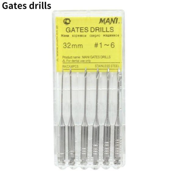 Oral Care |   6Pcs/Pack 1-6# Dental Endodontic Drill Gates Reamers Rotary Paste Carriers 32Mm/28Mm Engine Use Stainless Steel  Files Health Oral Care