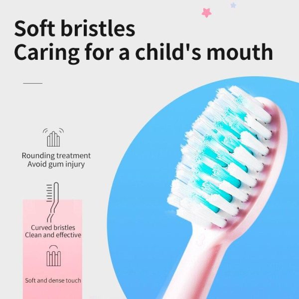 Oral Care |   Children’s Electric Toothbrush Colorful Cartoon With Replacement Heads Ultrasonic Rechargeable Teeth Cleaning Brush For Kids Health Oral Care