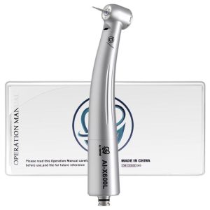 Oral Care |   Dental Air Turbine Handpiece Ai-X600L Standar Head Push Button Stainless Steel Body Handpiece With Fiber Optic For Oral Surger Health Oral Care