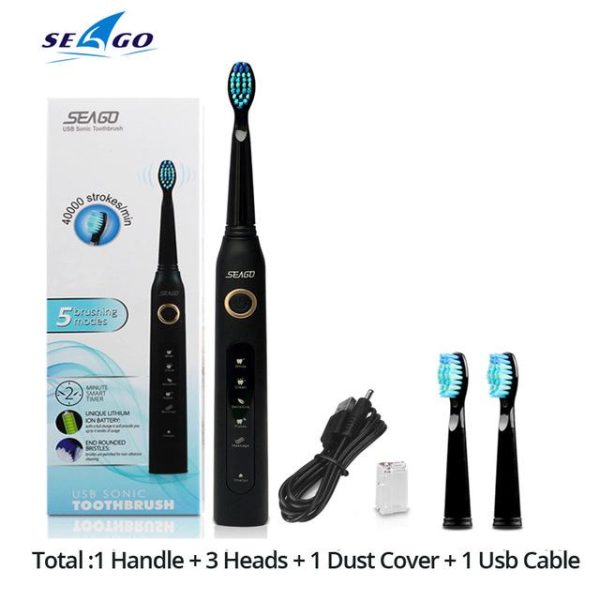 Oral Care |   Seago Sonic Electric Toothbrush Sg-507 Adult Timer Brush 5 Mode Usb Charger Rechargeable Tooth Brush Health Oral Care