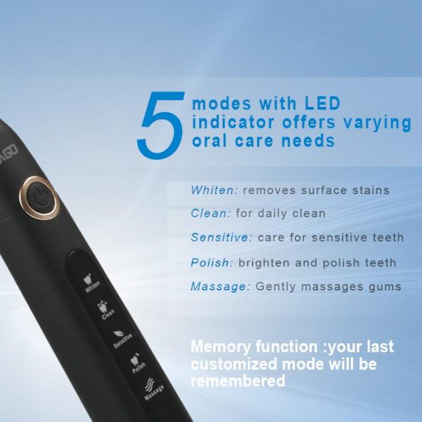 Oral Care |   Seago Sonic Electric Toothbrush Sg-507 Adult Timer Brush 5 Mode Usb Charger Rechargeable Tooth Brush Health Oral Care