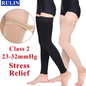 Orthopedic Products |   1 Pair Men Compression Socks Pressure Level 2 Thigh Stockings Unisex Stress Relief Compression Stockings Health Medical Supplies