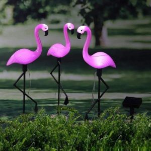 Outdoor Lighting |   2023 Upgraded Material Durable Solar Flamingo One Drag Three Lawn Lights Outdoor Villa Garden Swimming Pool Decoration Landscape Lights Outdoor Lighting Outdoor Lighting