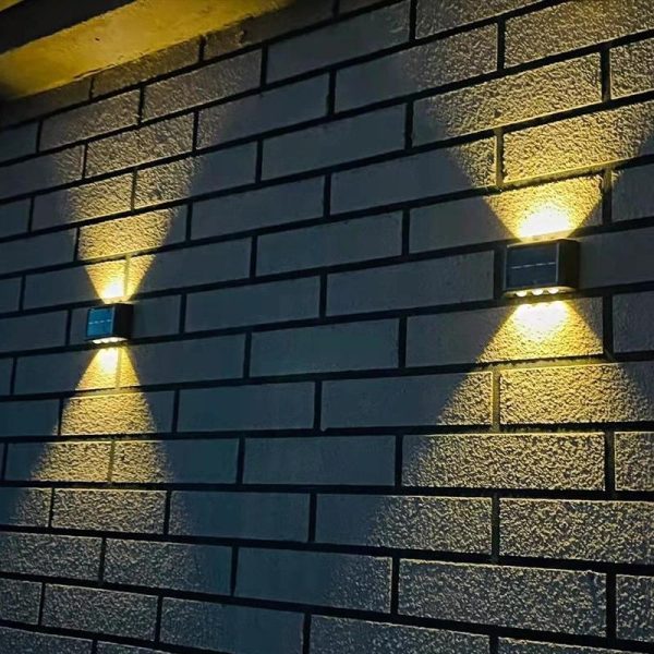 Outdoor Lighting |   6 Led Solar Wall Lamp Outdoor Waterproof Balcony Wall Lights For Courtyard Street Landscape Garden Decor Lamp Solar Outdoor Wall Lamp Outdoor Lighting Outdoor Lighting