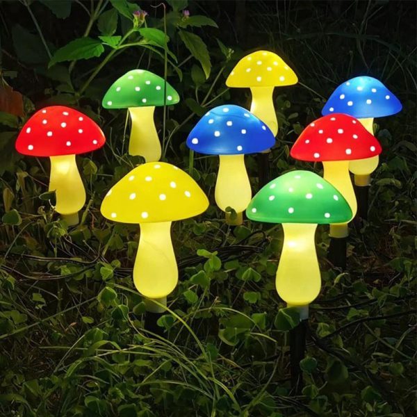 Outdoor Lighting |   Led Outdoor Solar Lights Mushroom Shape Luminous String Lamp For Lawn Garden Patio Street Decoration Outdoor Lighting Outdoor Lighting