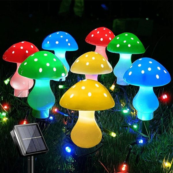 Outdoor Lighting |   Led Outdoor Solar Lights Mushroom Shape Luminous String Lamp For Lawn Garden Patio Street Decoration Outdoor Lighting Outdoor Lighting