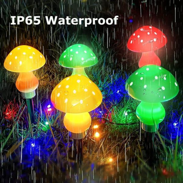 Outdoor Lighting |   Led Outdoor Solar Lights Mushroom Shape Luminous String Lamp For Lawn Garden Patio Street Decoration Outdoor Lighting Outdoor Lighting