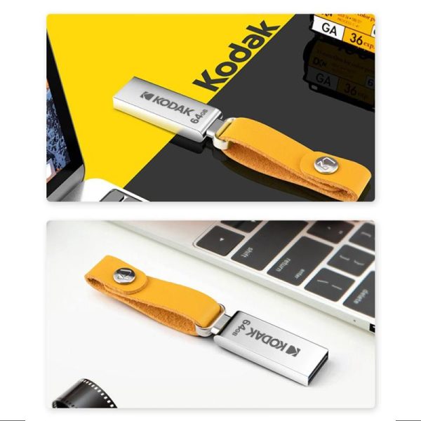 Pcs, Hardware & Gaming |   Kodak K122 Mini Metal Usb Flash Drive Usb2.0 Pen Drive 32Gb/64Gb/128Gb With Lanyard Electronics Pcs, Hardware & Gaming