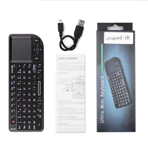 Pcs, Hardware & Gaming |   Mini 2.4G Rf Wireless Keyboard Spanish French Russian English Keyboard Backlight Touchpad Mouse For Pc Notebook Smart Tv Box Electronics Pcs, Hardware & Gaming