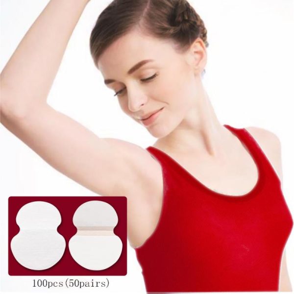 Personal Hygiene |   100Pcs Summer Deodorants Underarm Pads Absorbent Sweat Pads Disposable Perspiration Patch Health Personal Hygiene