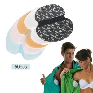 Personal Hygiene |   50Pcs Armpit Sweat Pads Deodorants Underarm Stickers Absorbing Disposable Anti Perspiration Patch Health Personal Hygiene